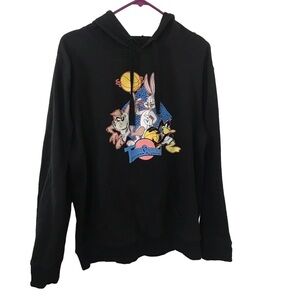 Space jam men’s tune squad graphic back hoodie sweater size Medium